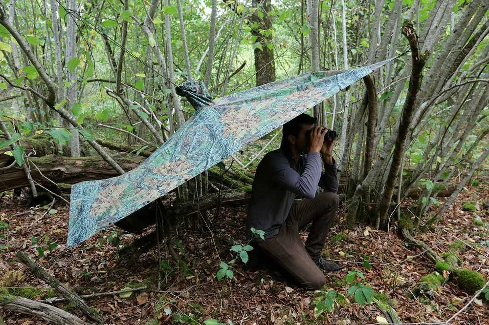 Tragopan Maskuojantis apsiaustas nuo lietaus V2