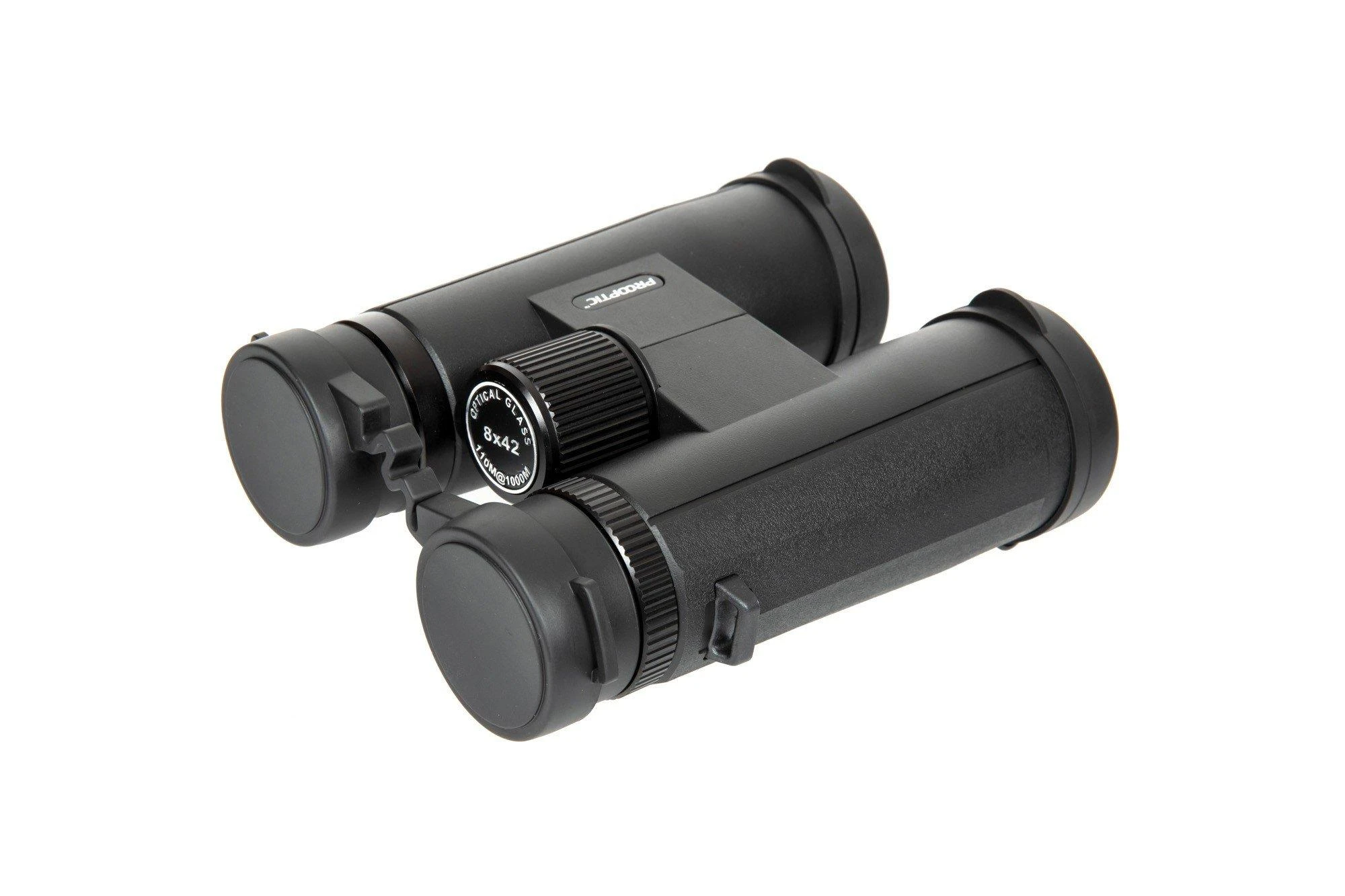 Žiūronai PROOPTIC 8x42 su apsauginiais dangteliais
