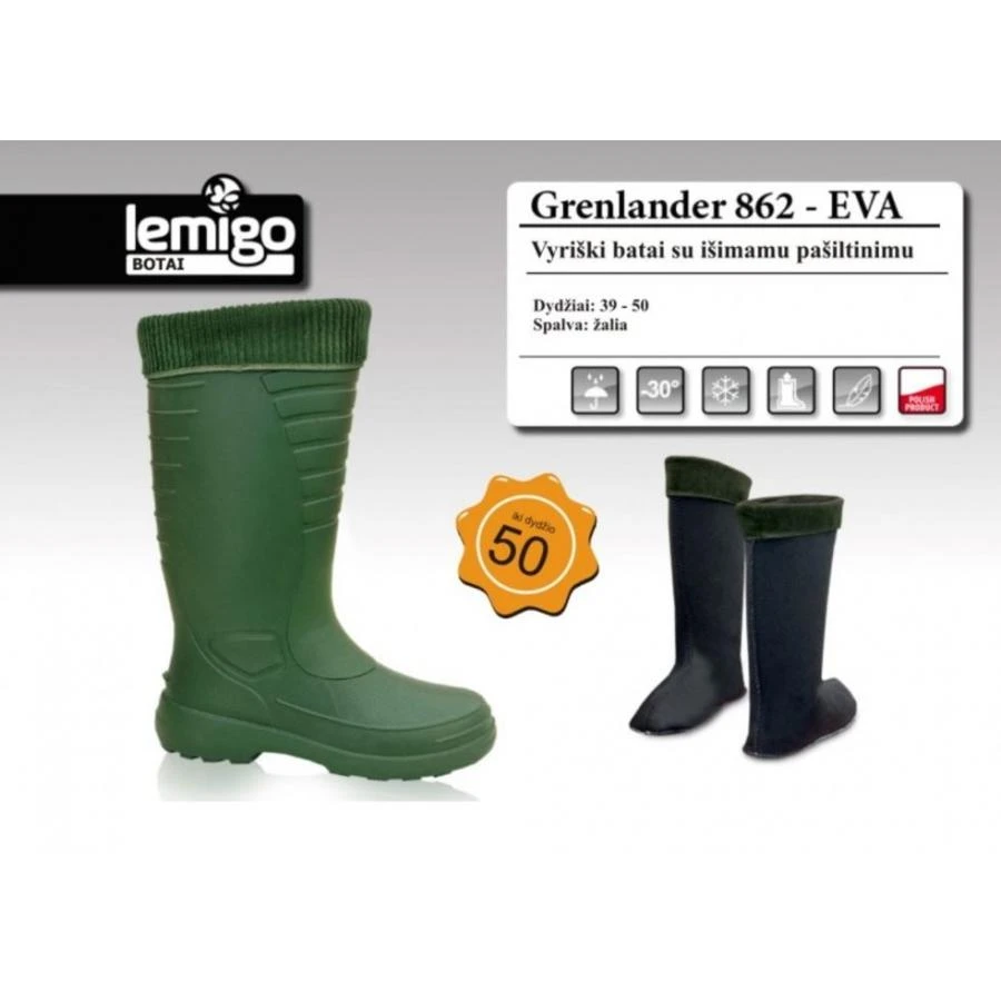Botai Lemigo Grenlander iš EVA gumos