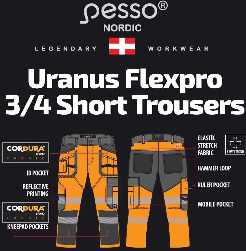 Bridžai Pesso Uranus 135, oranžiniai (Spandex/Cordura)