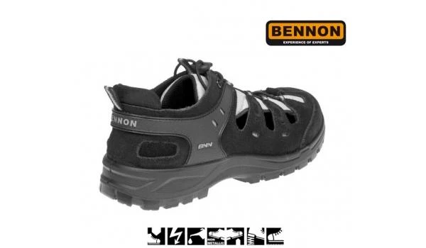 Darbiniai sandalai BENNON Bombis S1P ESD SRC, pilki
