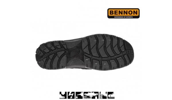 Darbiniai sandalai BENNON Bombis S1P ESD SRC, pilki
