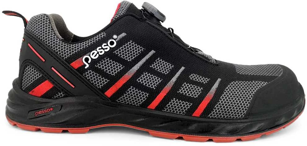 Darbo batai Pesso BRISTOL S1P su FitGo užsegimu (raudoni)