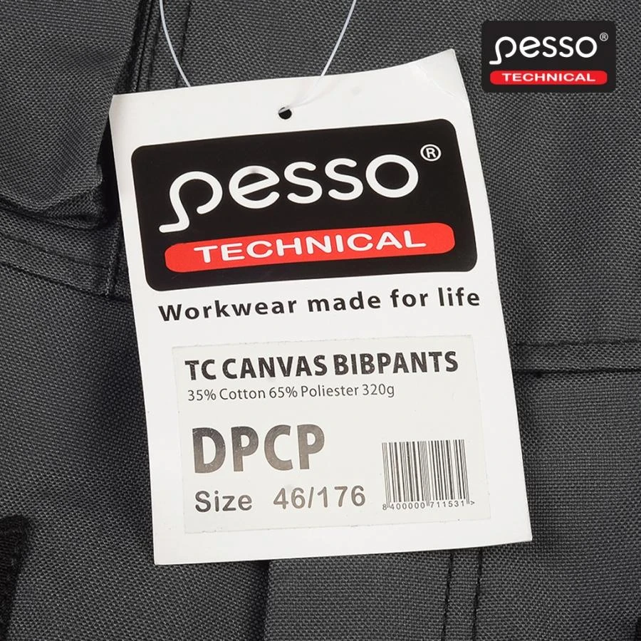 Darbo puskombinezonis Pesso iš Canvas audinio( pilkas)