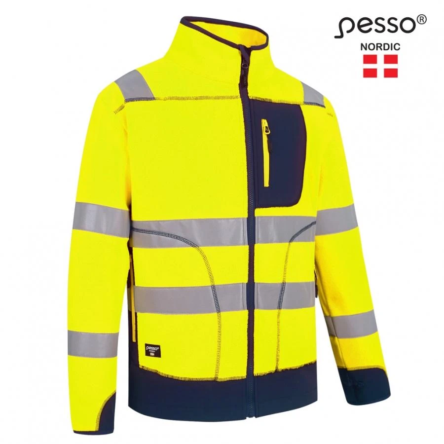 Džemperis Fleece Pesso geltonas/mėlynas
