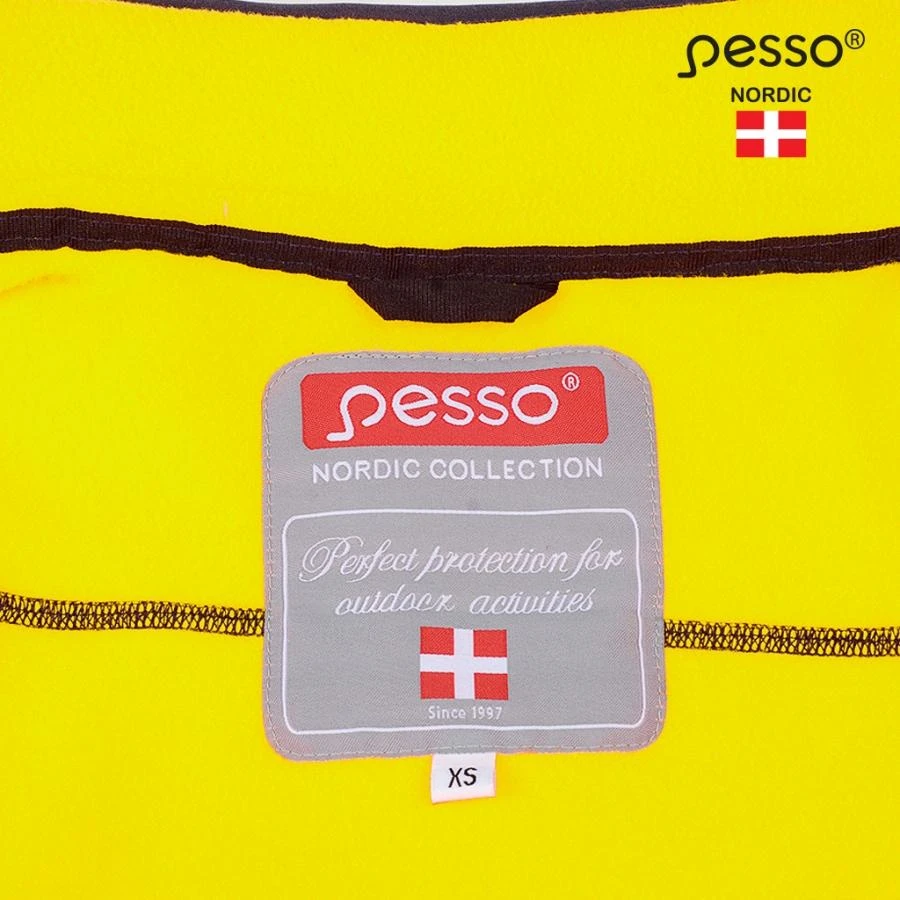 Džemperis Fleece Pesso geltonas/mėlynas