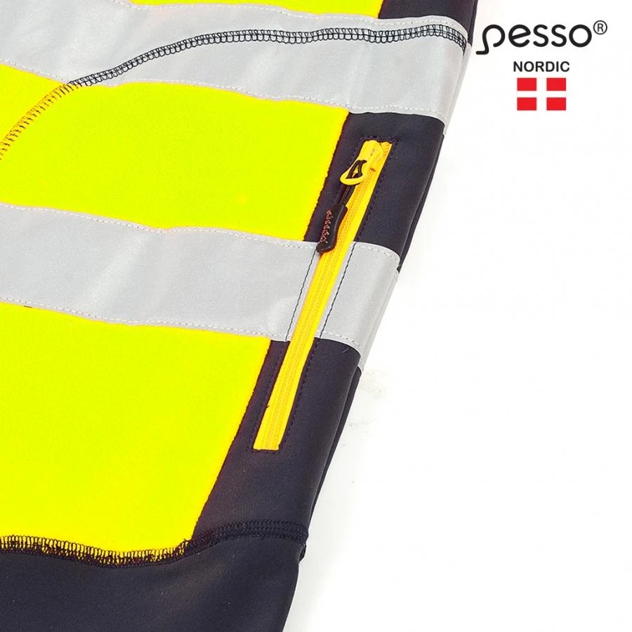 Džemperis Fleece Pesso geltonas/mėlynas