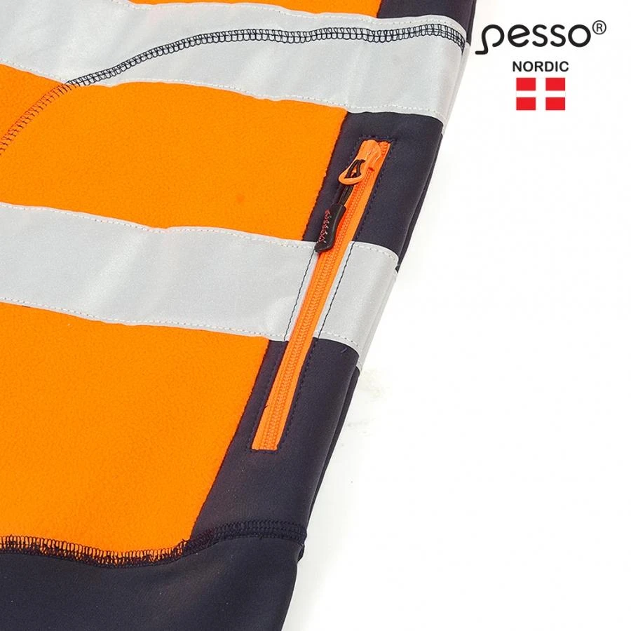 Džemperis Pesso Fleece oranžinis, mėlynas