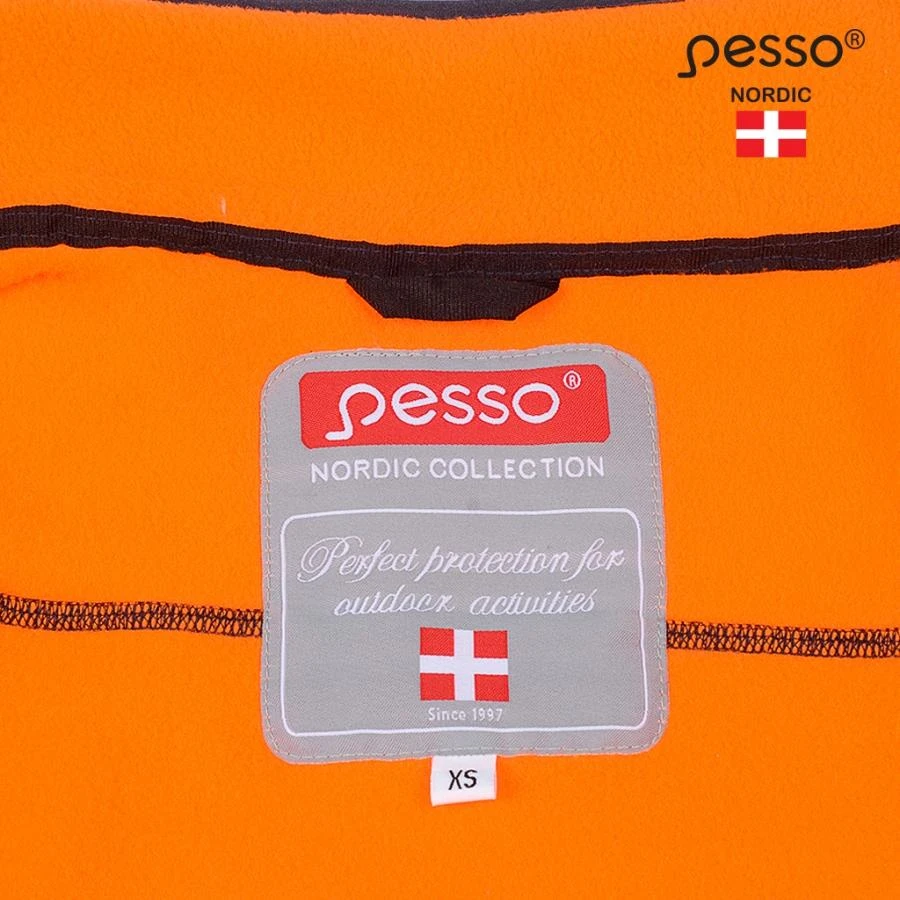 Džemperis Pesso Fleece oranžinis, mėlynas