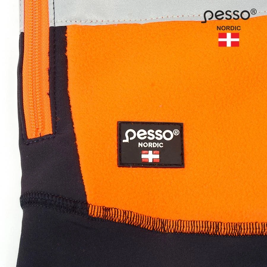 Džemperis Pesso Fleece oranžinis, mėlynas