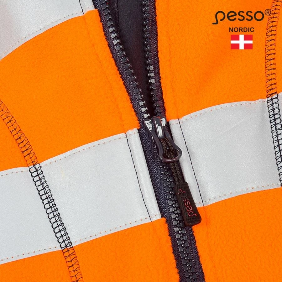 Džemperis Pesso Fleece oranžinis, mėlynas