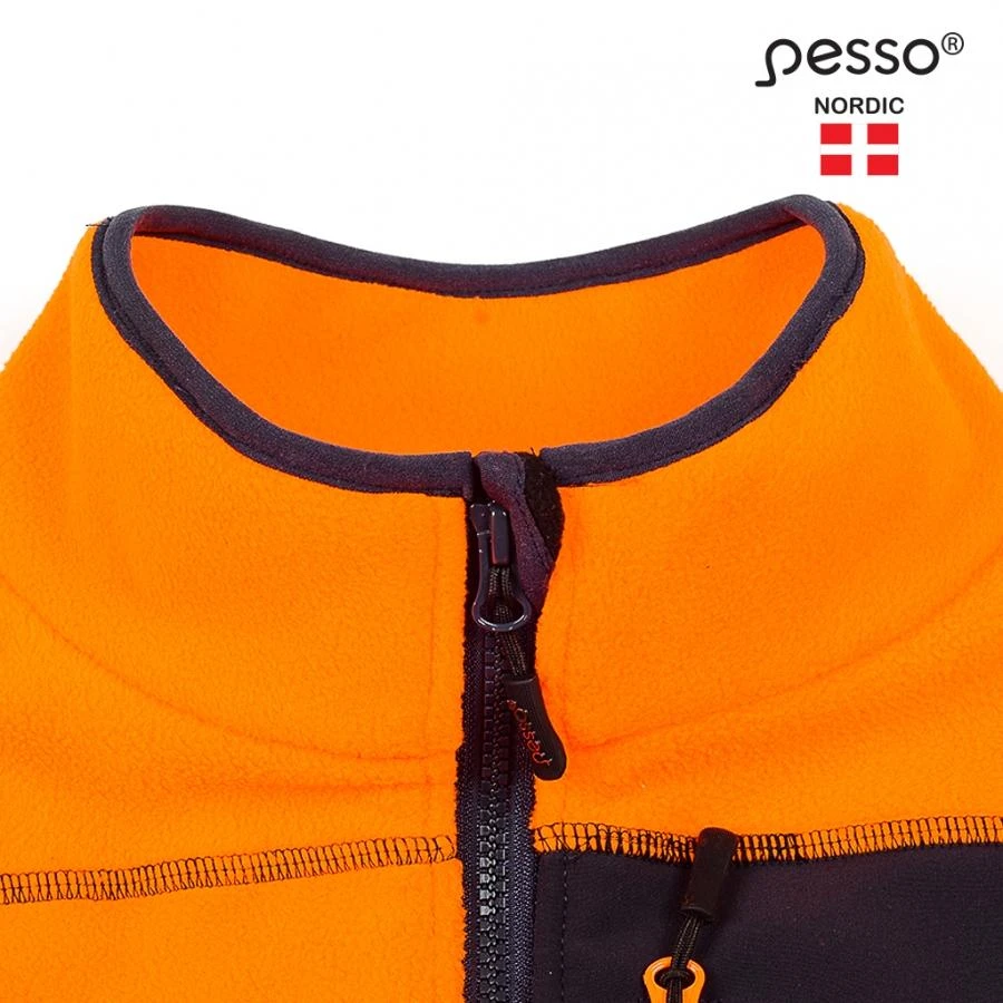 Džemperis Pesso Fleece oranžinis, mėlynas