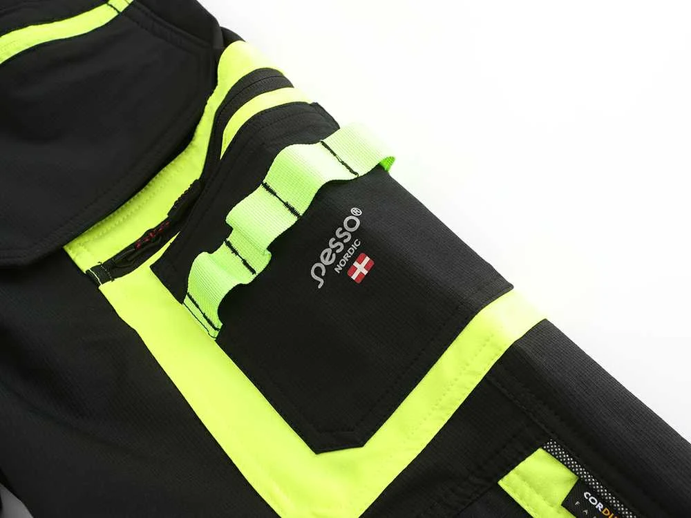 Kelnės Pesso JUPITER 175HVG Ripstop stretch (juoda/geltona)