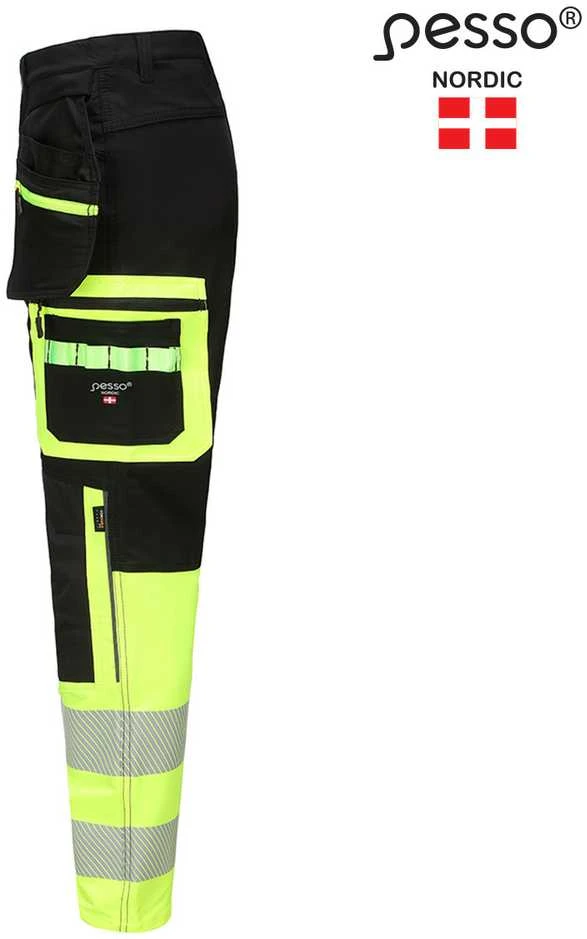 Kelnės Pesso JUPITER 175HVG Ripstop stretch (juoda/geltona)