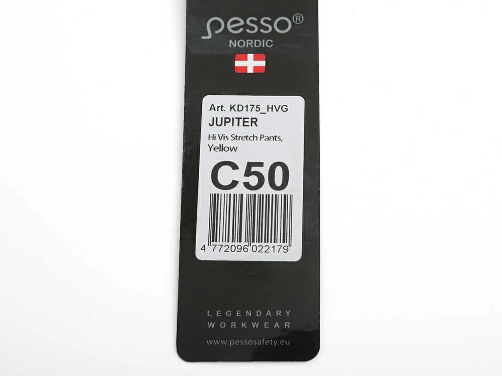 Kelnės Pesso JUPITER 175HVG Ripstop stretch (juoda/geltona)