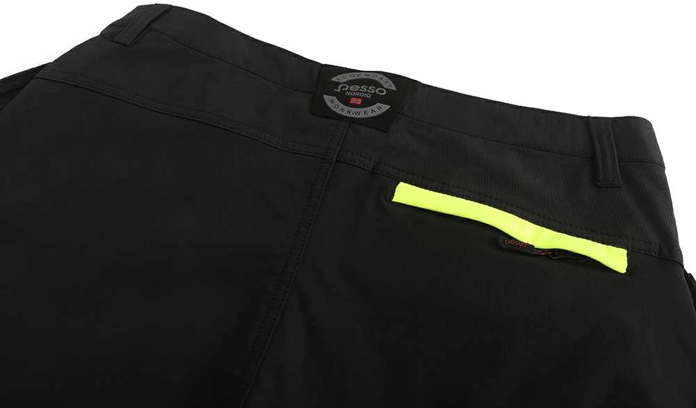 Kelnės Pesso JUPITER 175HVG Ripstop stretch (juoda/geltona)