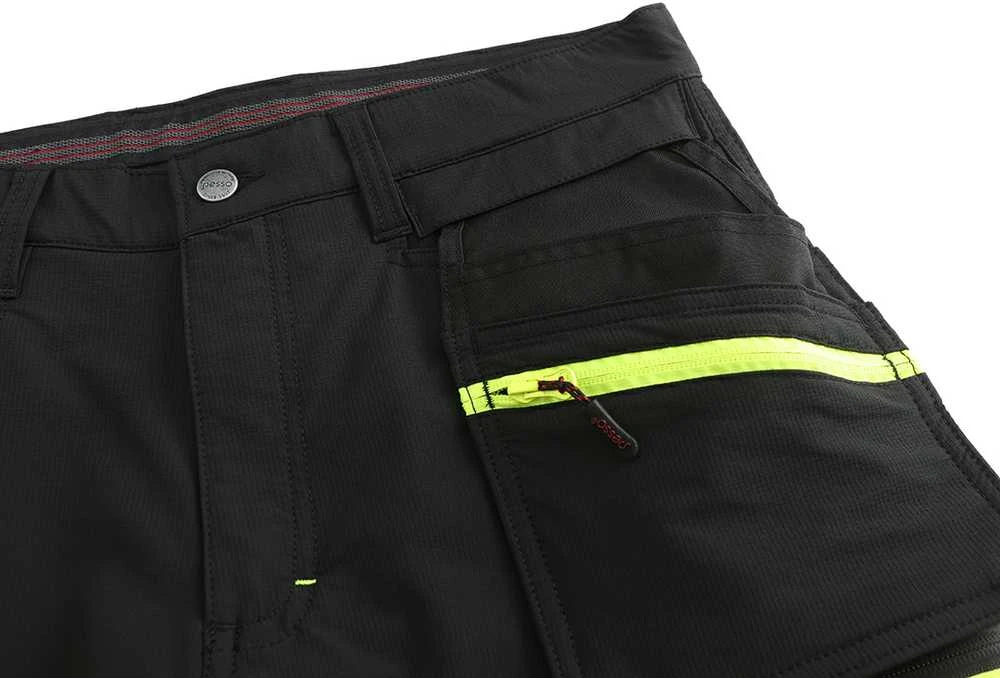 Kelnės Pesso JUPITER 175HVG Ripstop stretch (juoda/geltona)
