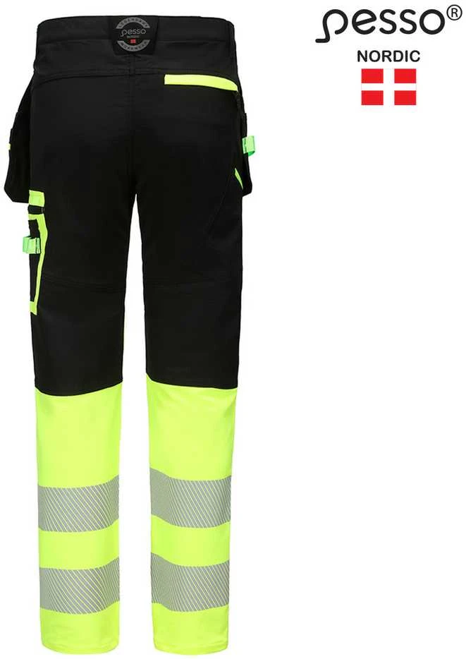 Kelnės Pesso JUPITER 175HVG Ripstop stretch (juoda/geltona)