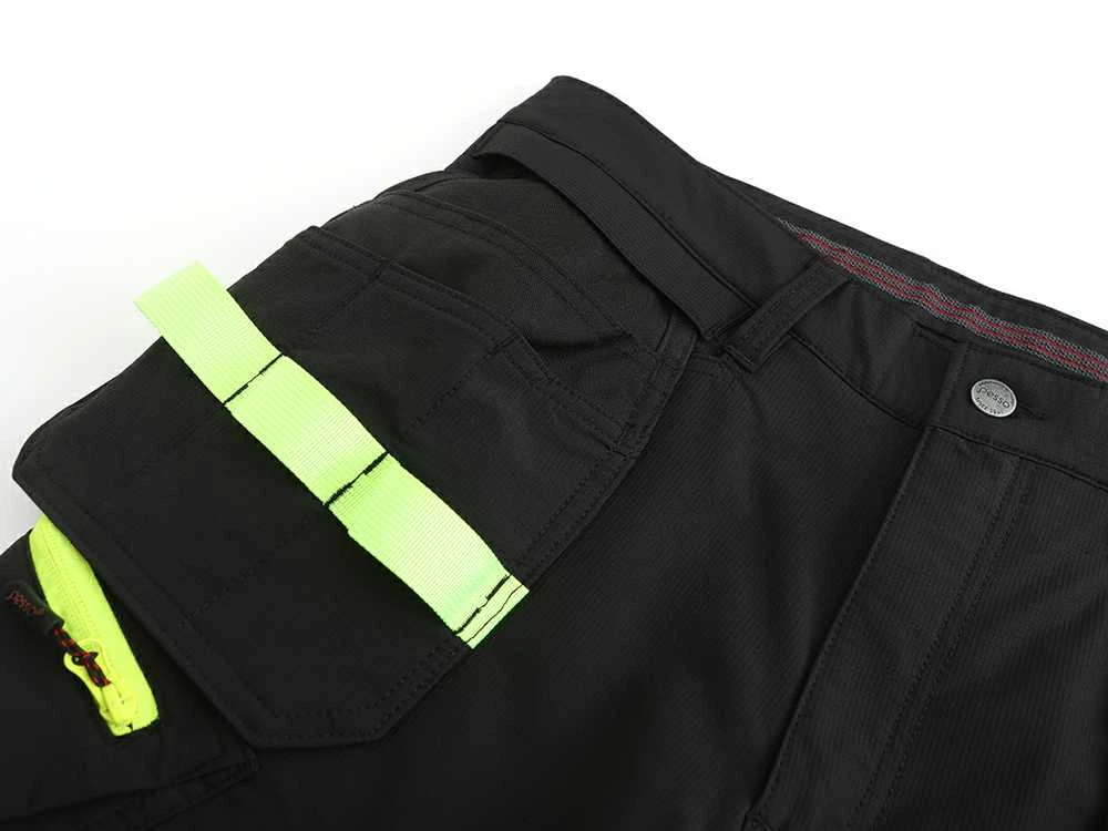 Kelnės Pesso JUPITER 175HVG Ripstop stretch (juoda/geltona)