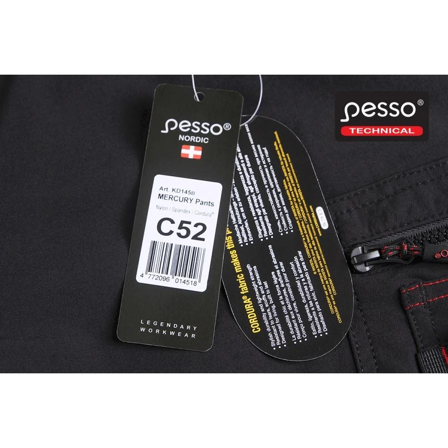 Kelnės Pesso Mercury 145B stretch (juodos)