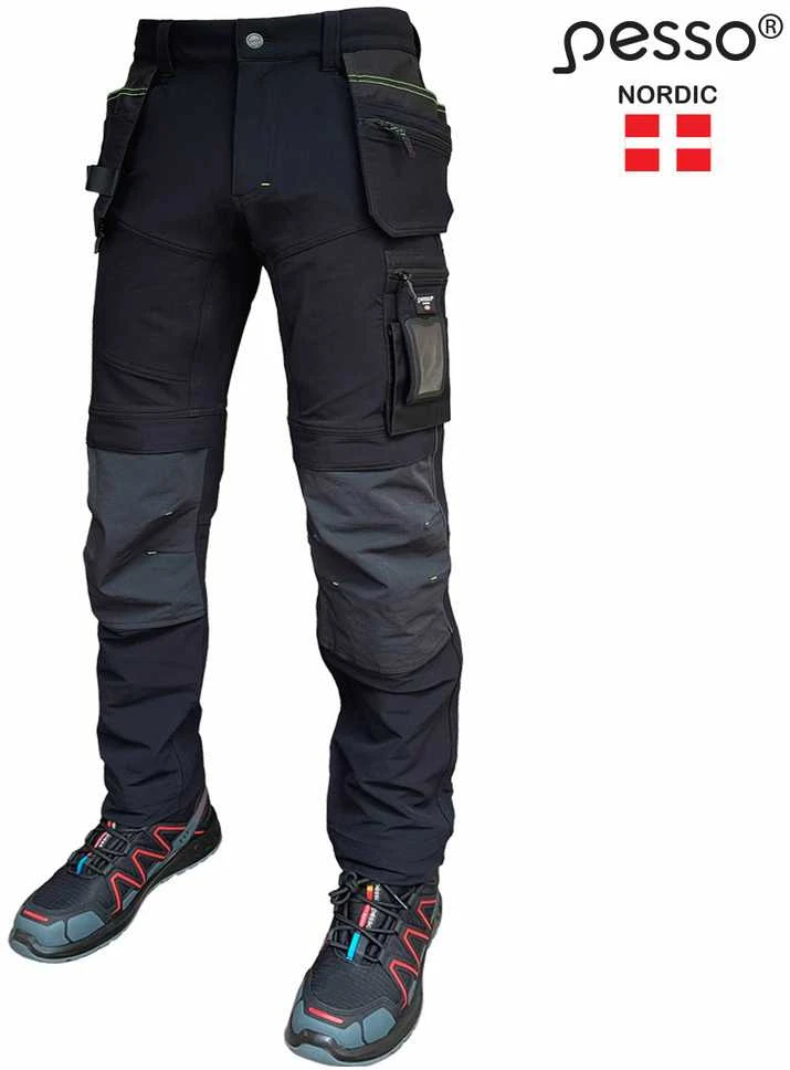 Kelnės Pesso Taurus Flex Pro 165B stretch (juodos)