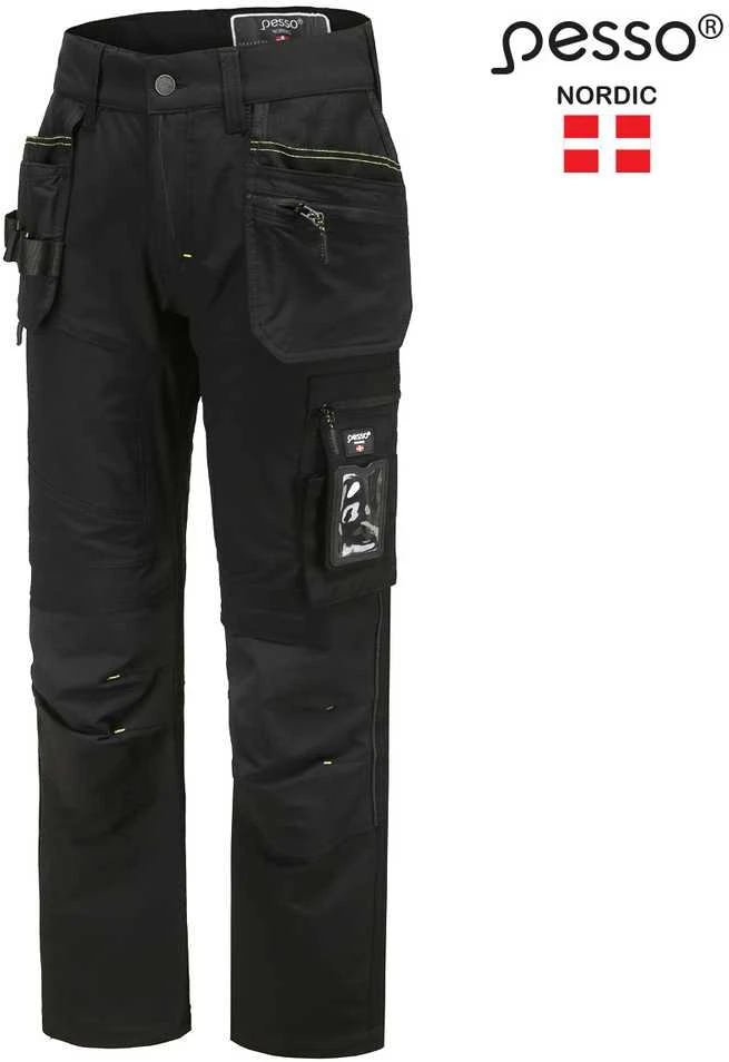 Kelnės Pesso Taurus Flex Pro 165B stretch (juodos)