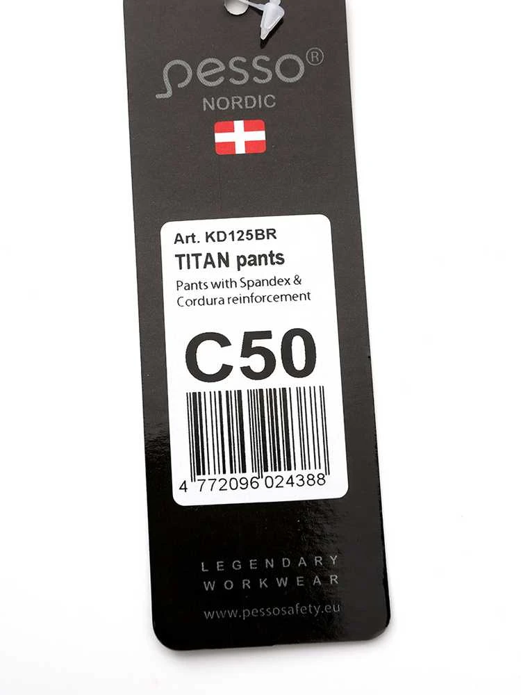 Kelnės Pesso Titan 125 (Spandex/Cordura), rudos