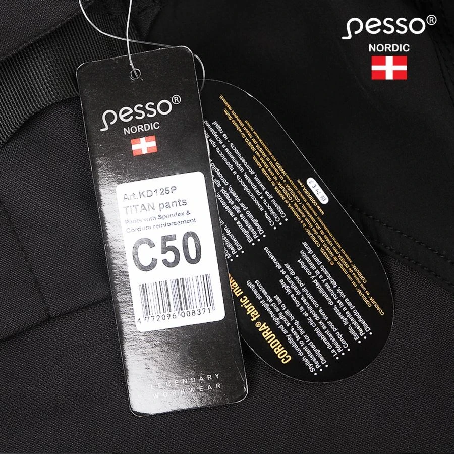 Kelnės Pesso Titan 125 (Spandex/Cordura) pilkos