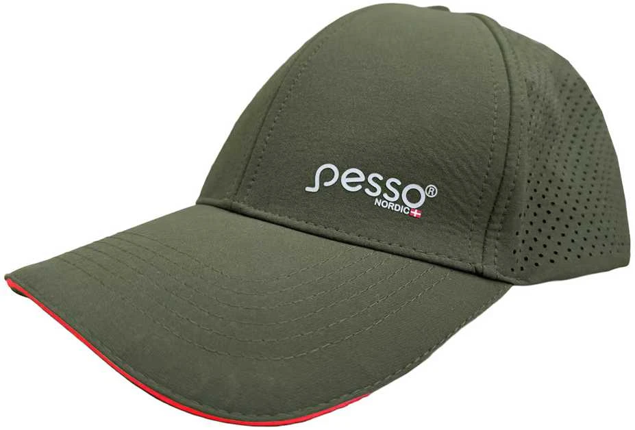 Kepurė Pesso NEXUS (chaki/raudona)