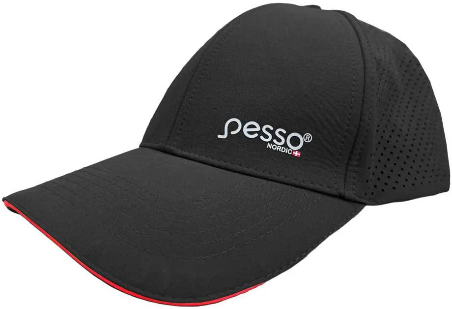 Kepurė Pesso NEXUS (juoda/raudona)