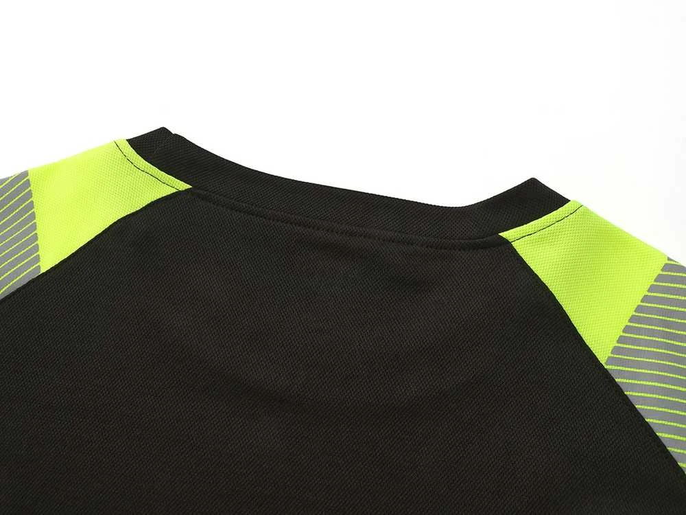 Marškinėliai ilgomis rankovėmis PESSO Hi-vis, juodi