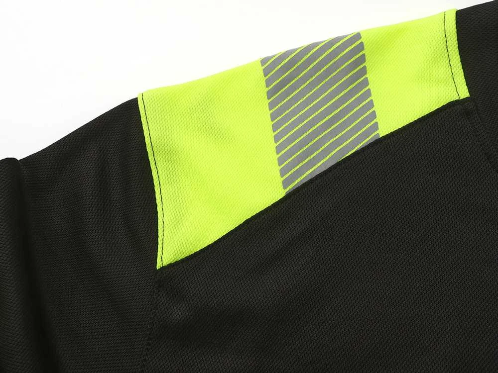 Marškinėliai ilgomis rankovėmis PESSO Hi-vis, juodi