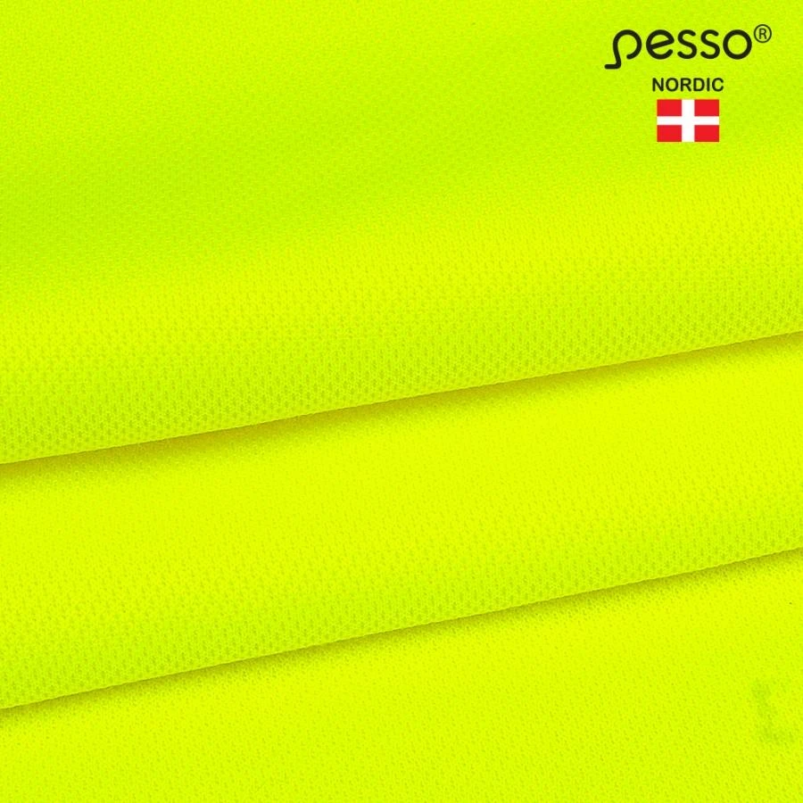 Marškinėliai ilgomis rankovėmis PESSO Hi-vis, geltoni
