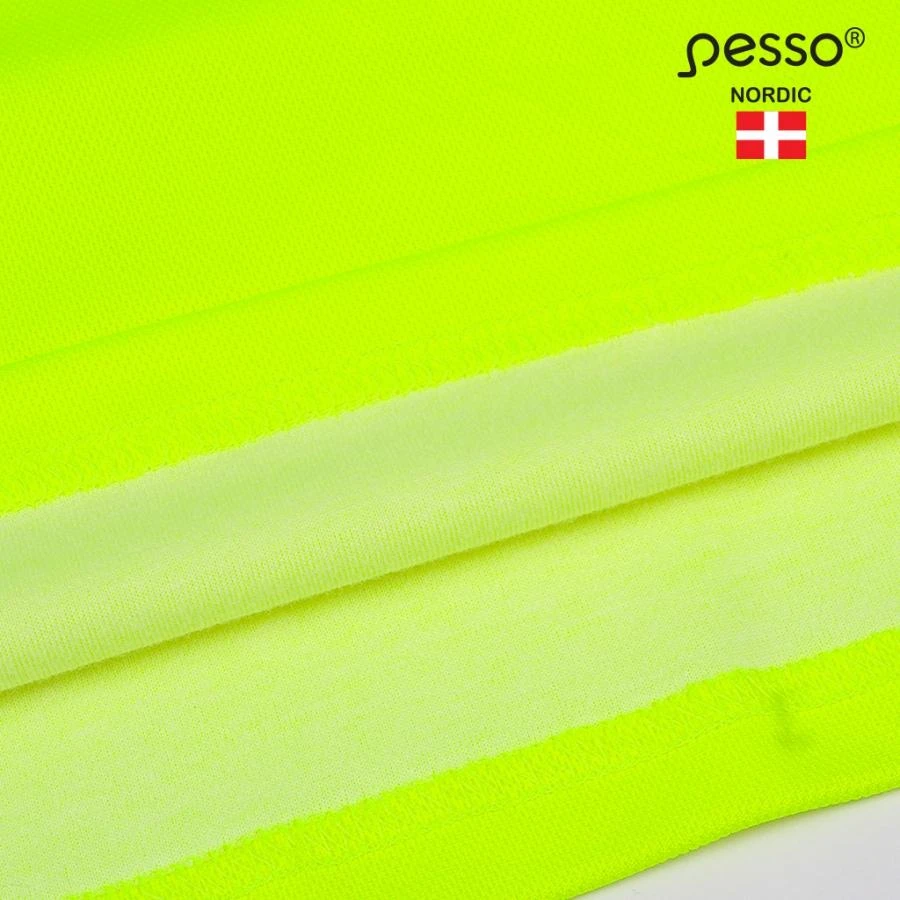 Marškinėliai ilgomis rankovėmis PESSO Hi-vis, geltoni