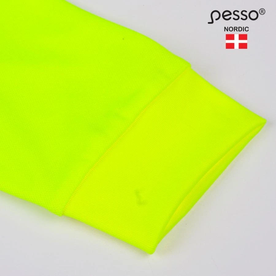 Marškinėliai ilgomis rankovėmis PESSO Hi-vis, geltoni