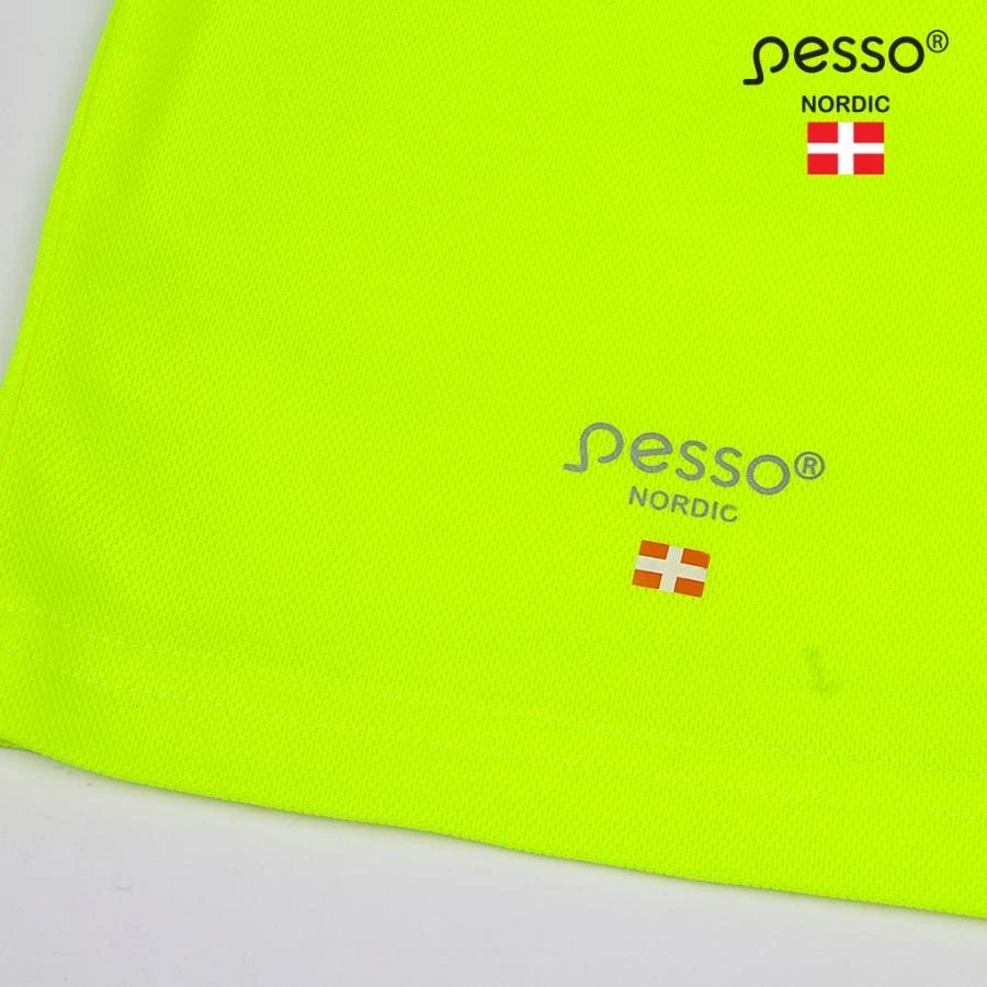 Marškinėliai ilgomis rankovėmis PESSO Hi-vis, geltoni