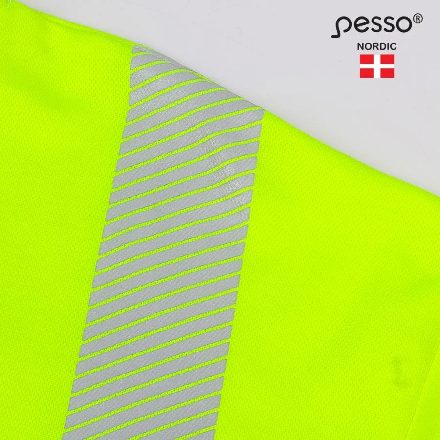 Marškinėliai ilgomis rankovėmis PESSO Hi-vis, geltoni