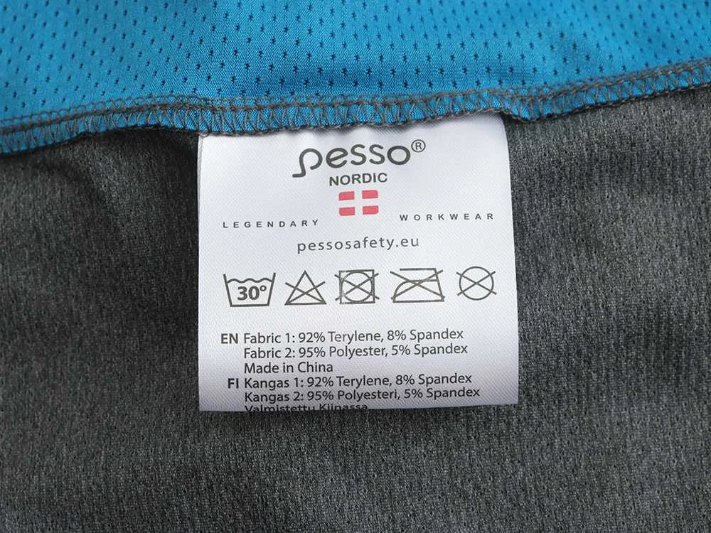 Marškinėliai Pesso BREEZE pilki/mėlyni