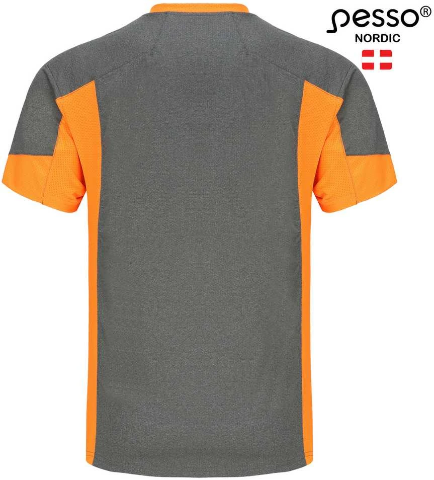 Marškinėliai Pesso BREEZE pilki/oranžiniai