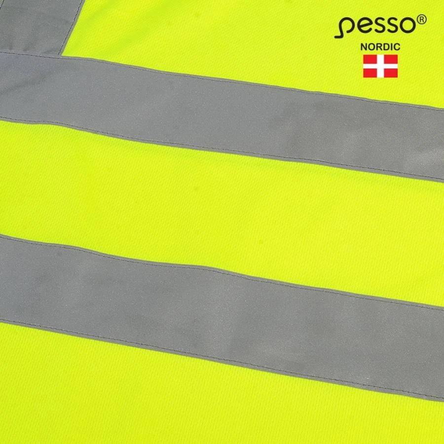 Marškinėliai PESSO Hi-vis, geltoni