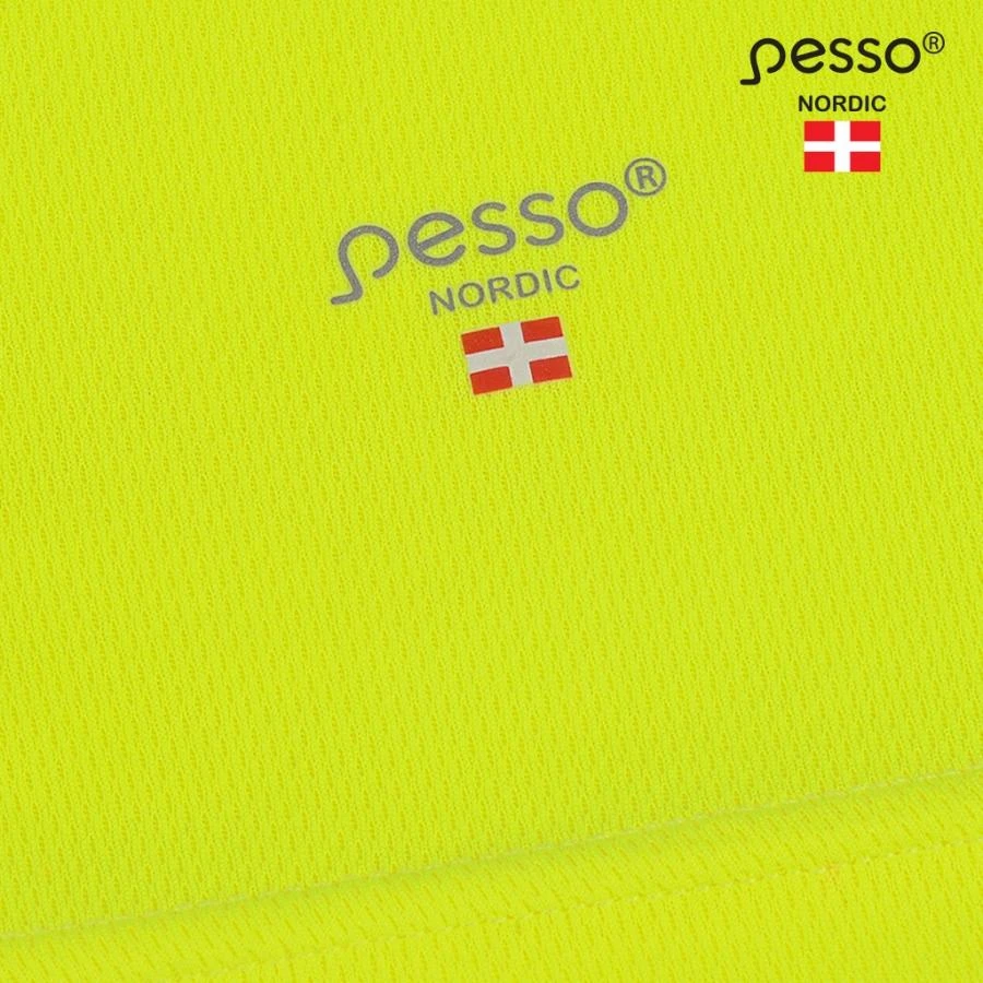 Marškinėliai PESSO Hi-vis, geltoni