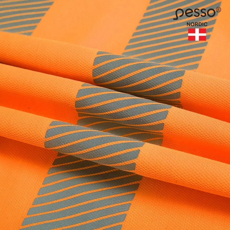 Marškinėliai PESSO Hi-vis, oranžiniai(50% medv.50% pol.)