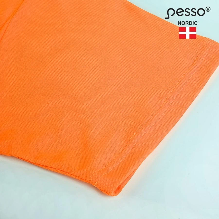 Marškinėliai PESSO Hi-vis, oranžiniai(50% medv.50% pol.)