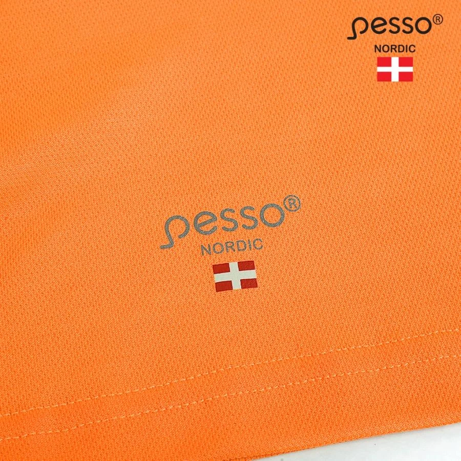 Marškinėliai PESSO Hi-vis, oranžiniai(50% medv.50% pol.)