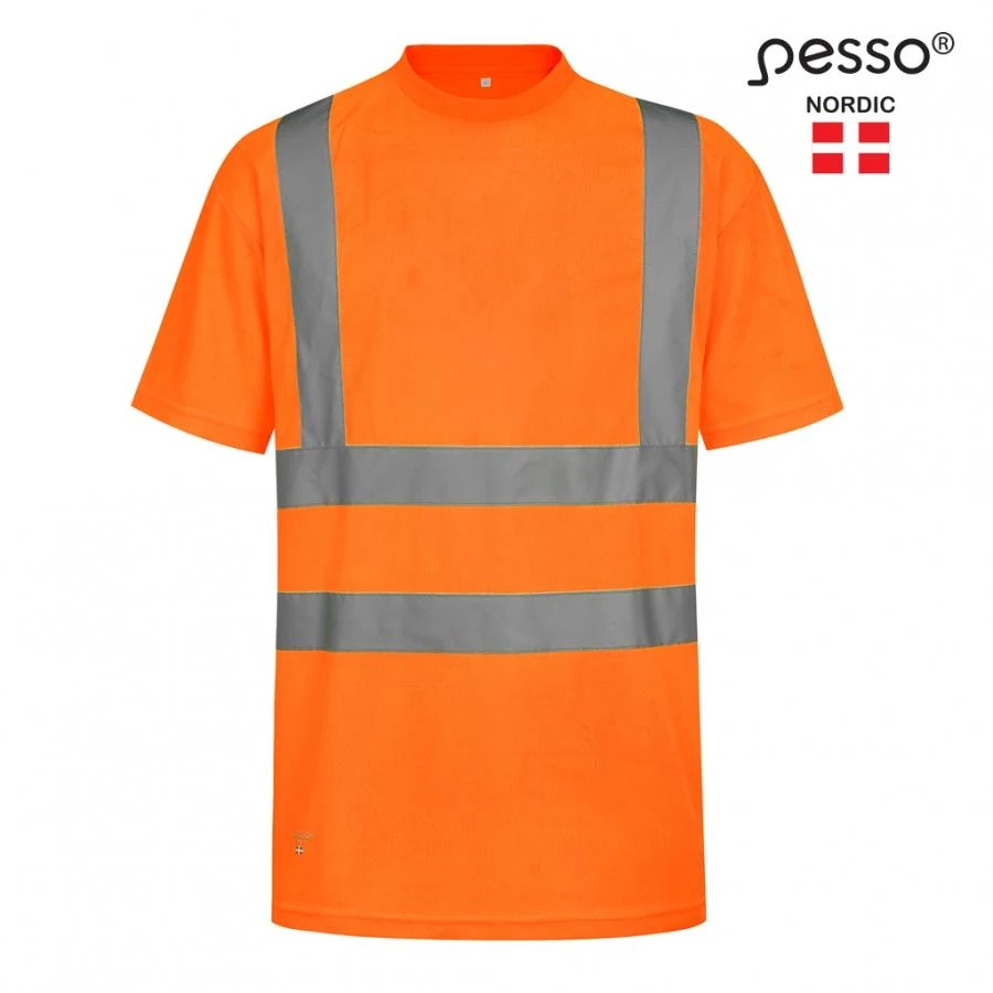 Marškinėliai PESSO Hi-vis,oranžiniai