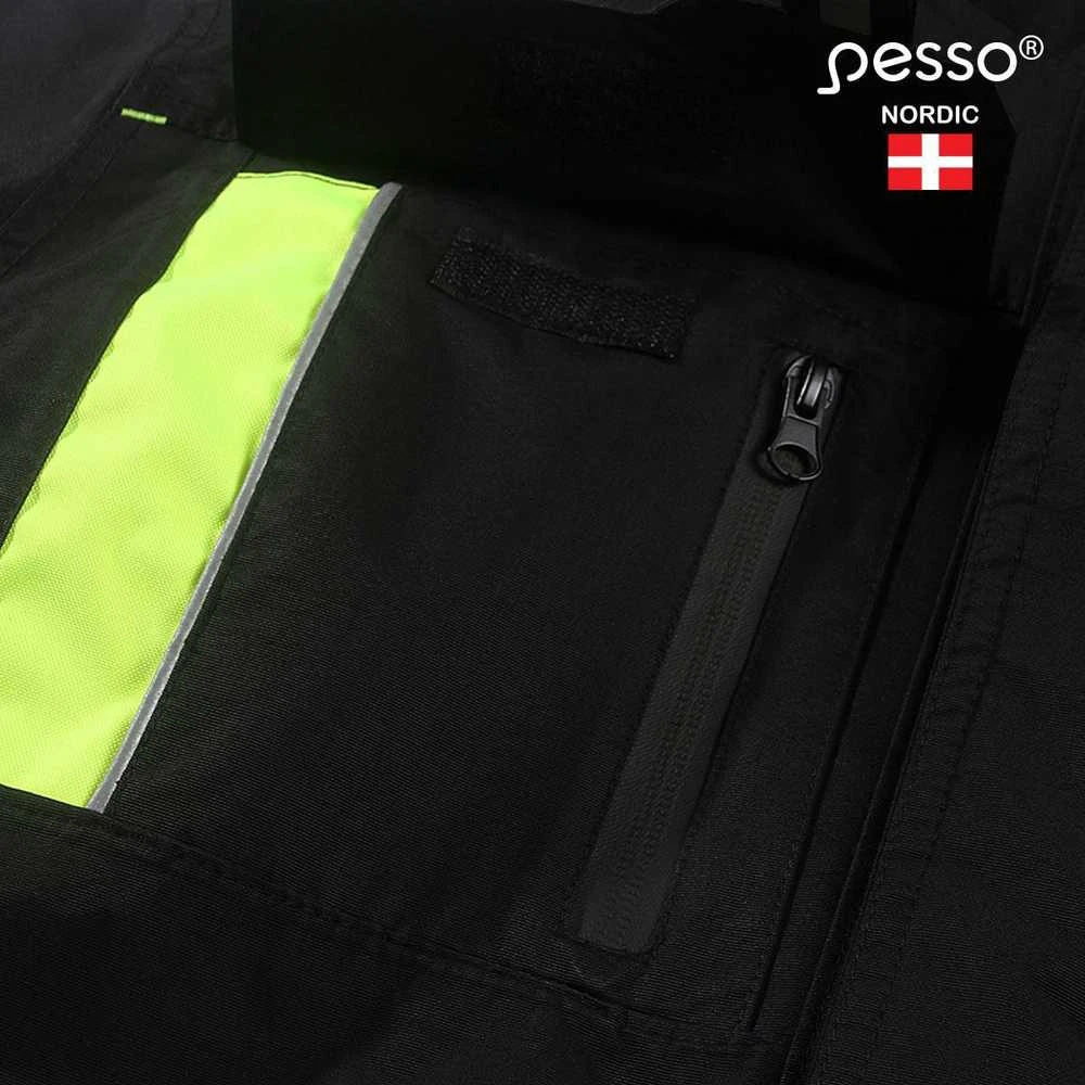 Pašiltinta striukė Pesso NOVA (juoda/geltona)