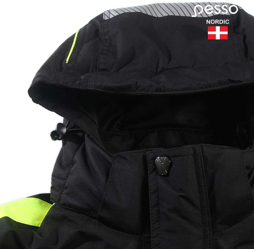 Pašiltinta striukė Pesso NOVA (juoda/geltona)
