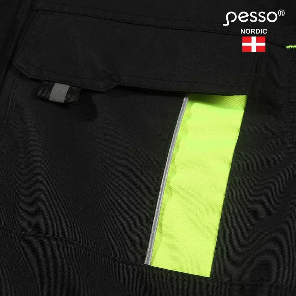 Pašiltinta striukė Pesso NOVA (juoda/geltona)