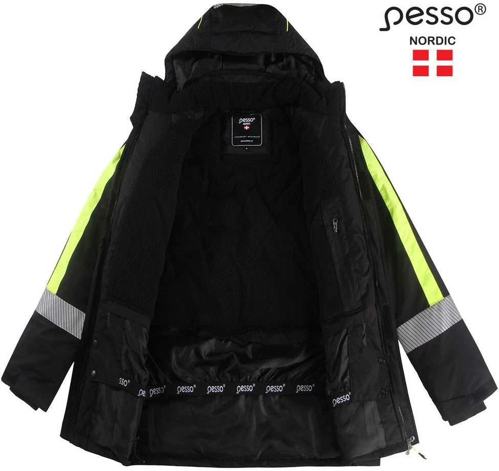Pašiltinta striukė Pesso NOVA (juoda/geltona)