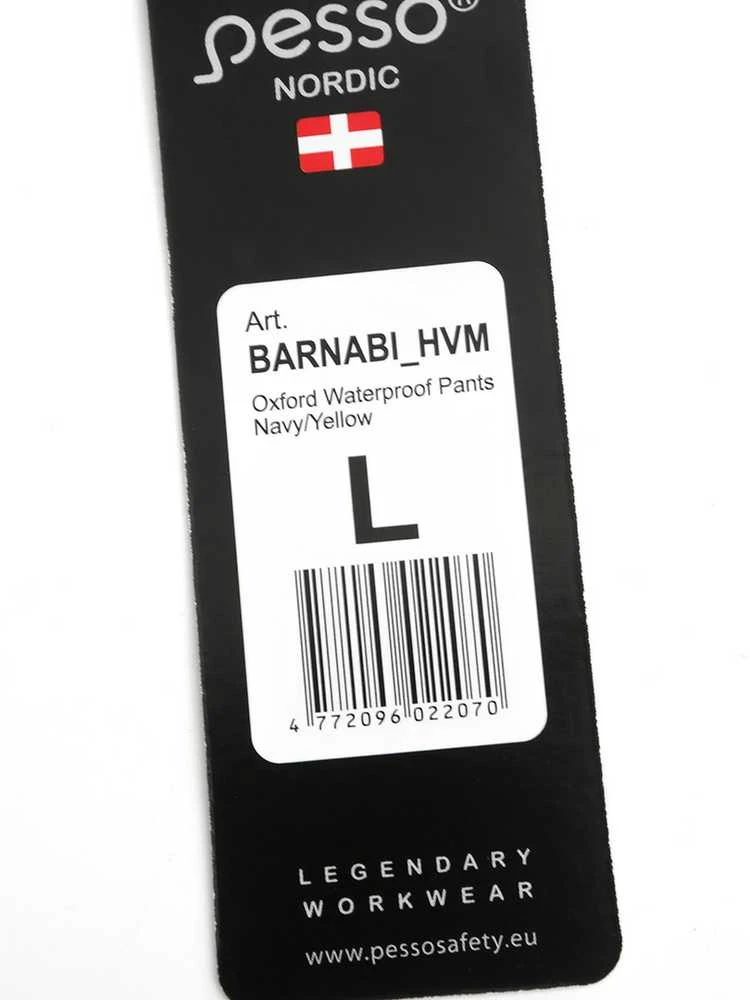 Pašiltintos Pesso kelnės BARNABI, (mėlynos su geltona apdaila)